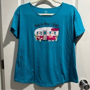 Secret Treasures Camper Sleep Top Sz M